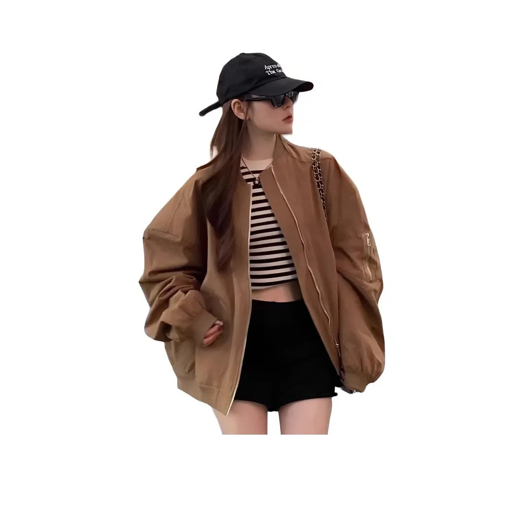 OURUOKE Имбирно-желтые женские куртки