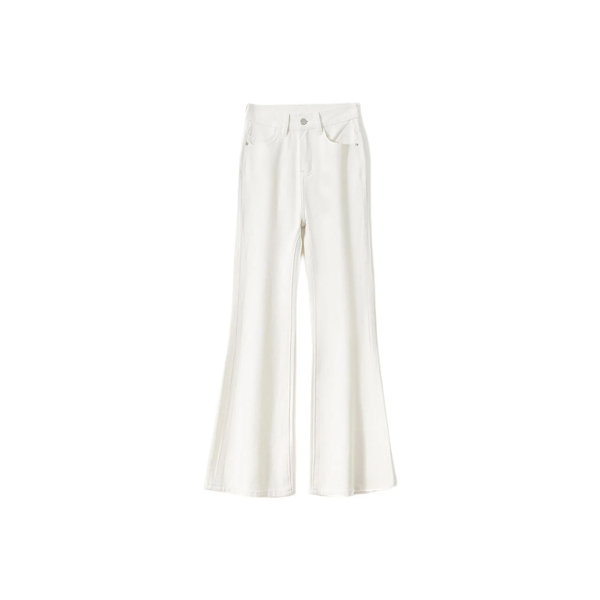 Devanro Бежевый Mist Белый Брюки Женские Джинсы