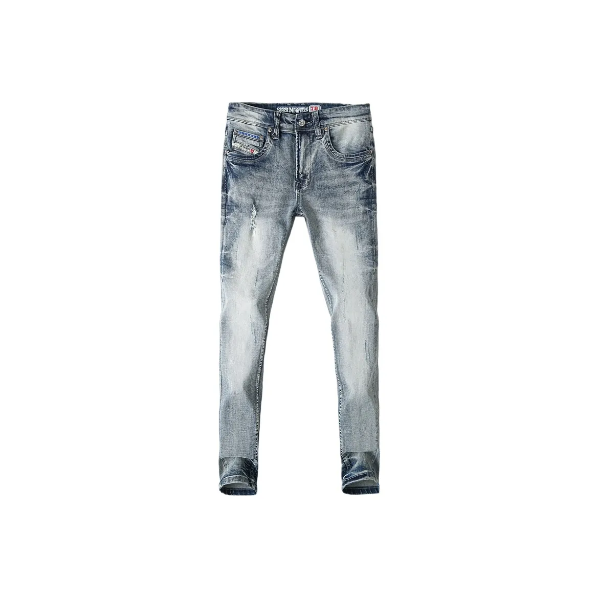 OGQG Light Blue Men's Jeans OGQG Светло-голубые мужские джинсы