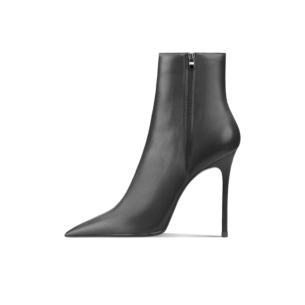 Siwei Матовые ботильоны цвет "нюд" супер высокий каблук женские с заостренным носком узкий каблук ботильоны