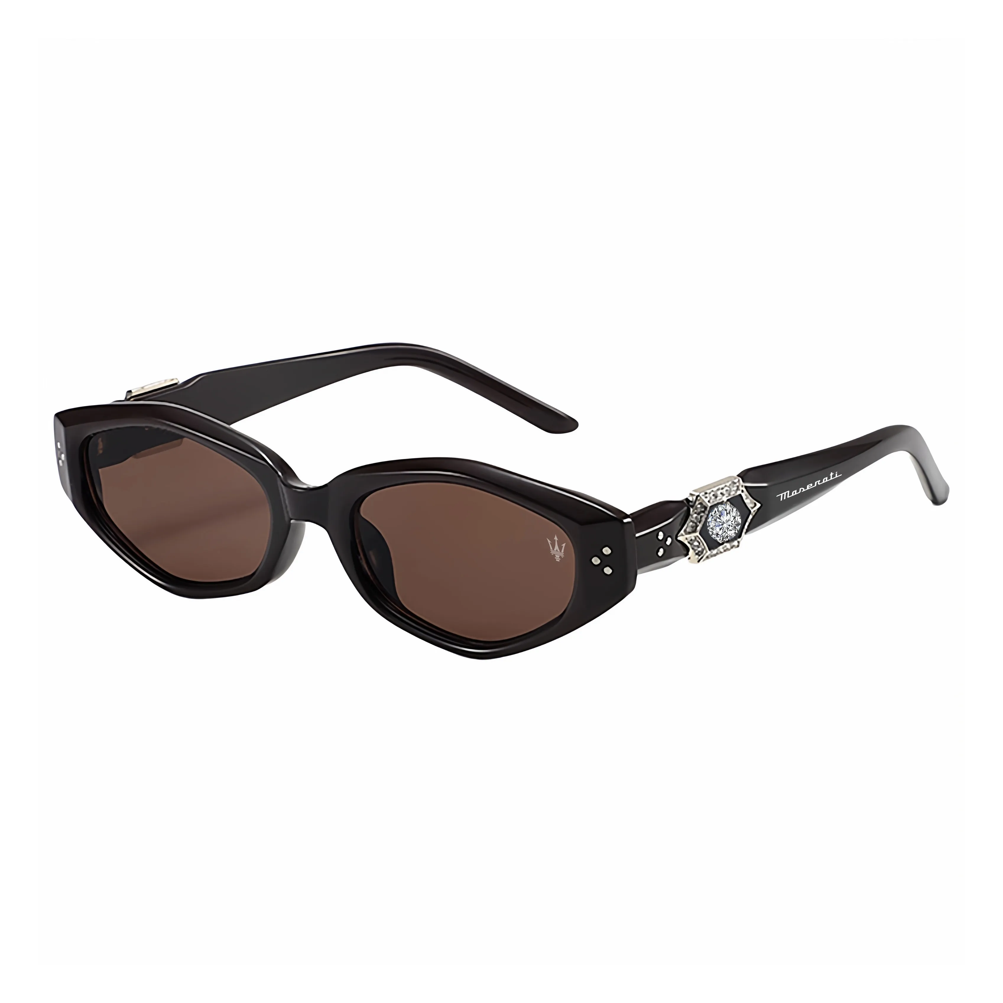 Maserati TR Memorial Plastic Metal Cat Eye Sunglasses Unisex Мазерати TR Memorial Пластик Металл Кошачий глаз Солнцезащитные очки Унисекс