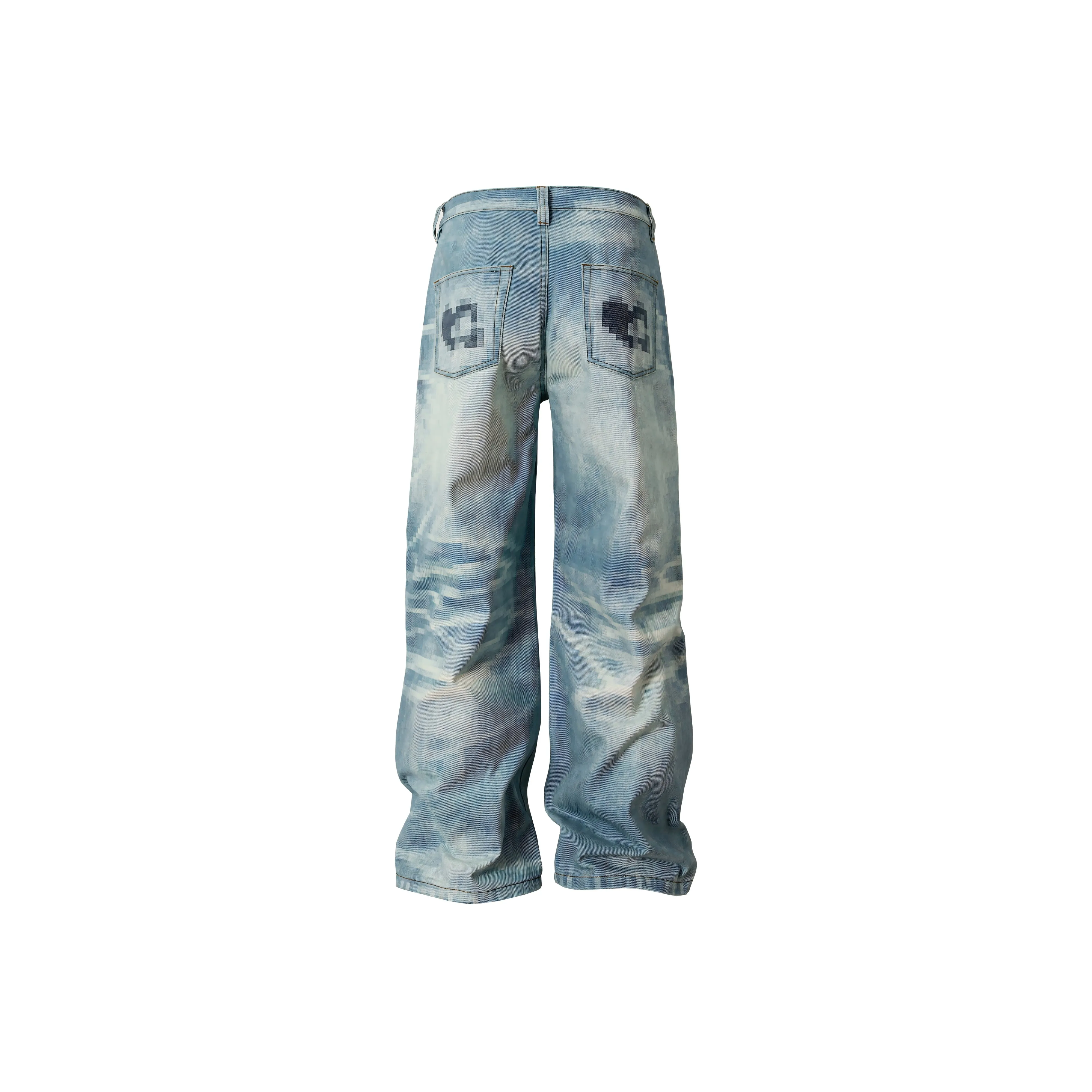 YADcrew Blue Unisex Jeans YADcrew Синий Унисекс Джинсы