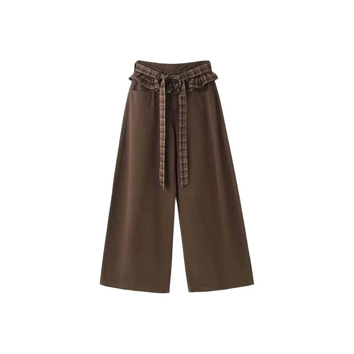 FTTHR Кофе Женские Повседневные Брюки