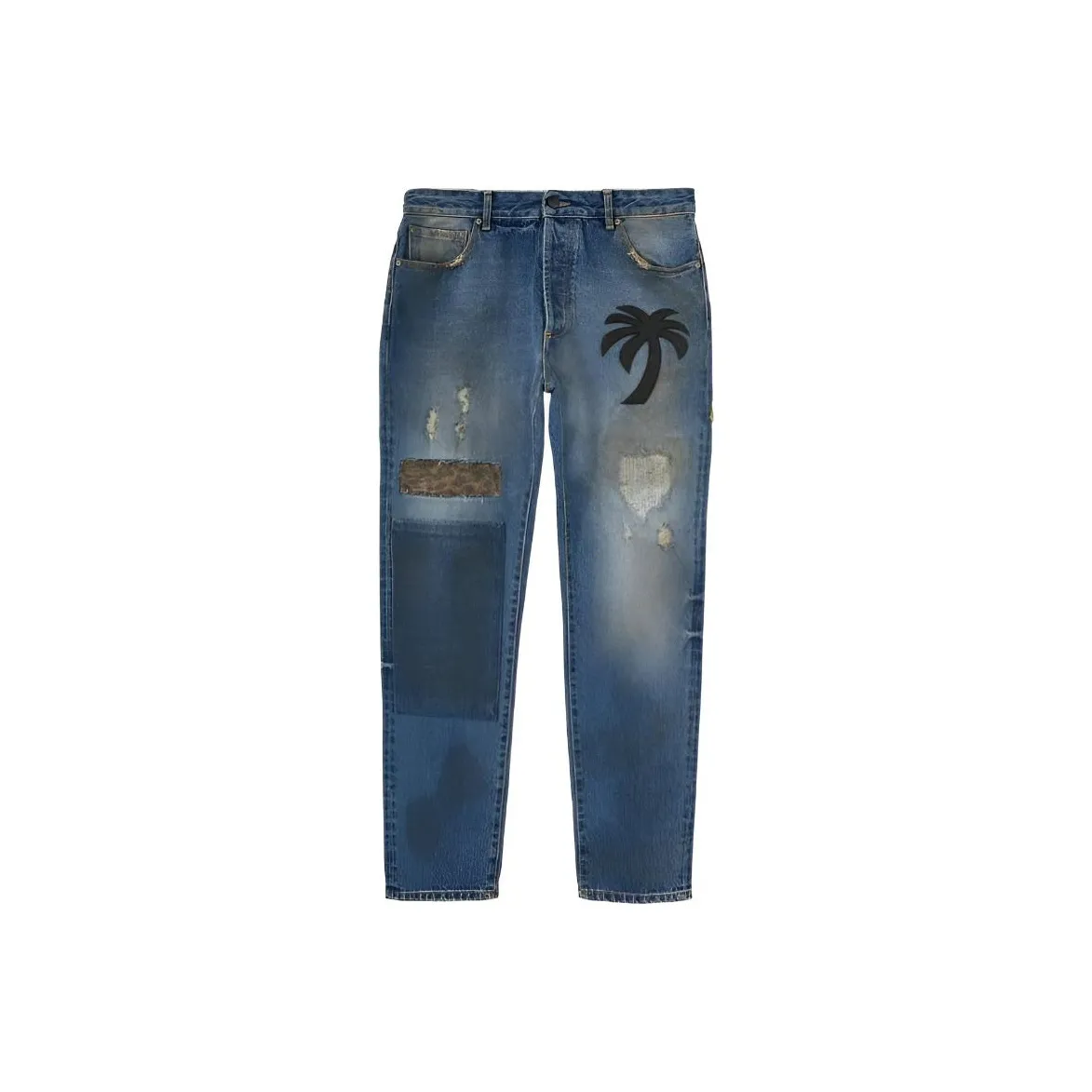 PALM ANGELS Jeans Men Blue