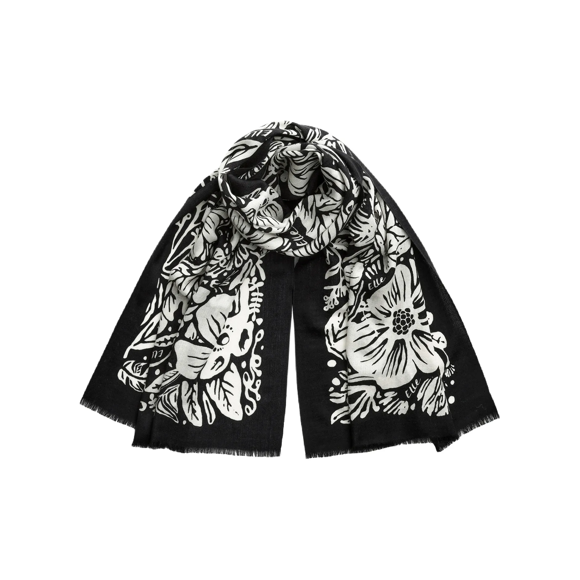 ELLE Шарфы из овечьей шерсти для женщин