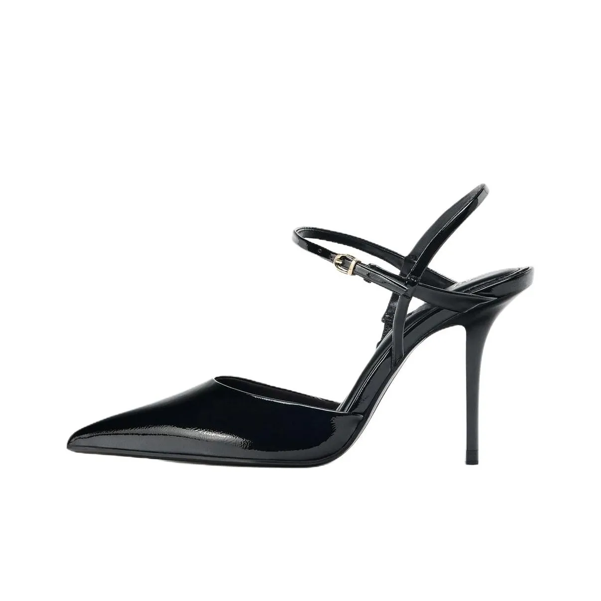 ZARA Узкий каблук Высокие каблуки 10 см Женские Черный