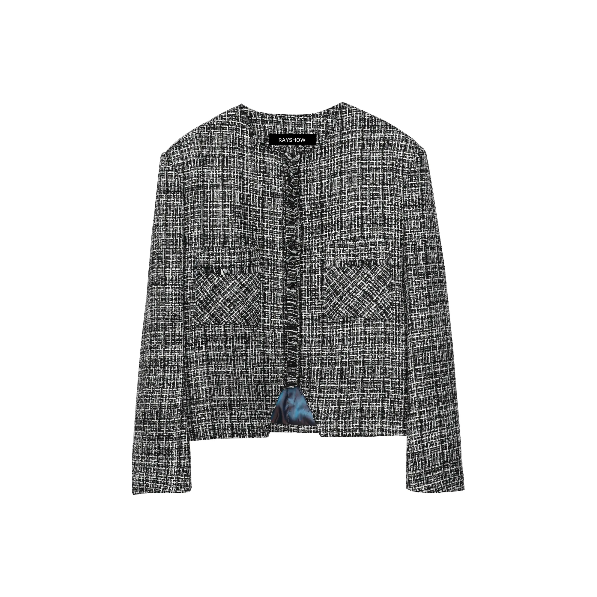 RAYSHOW Черный Белый Мужские Куртки