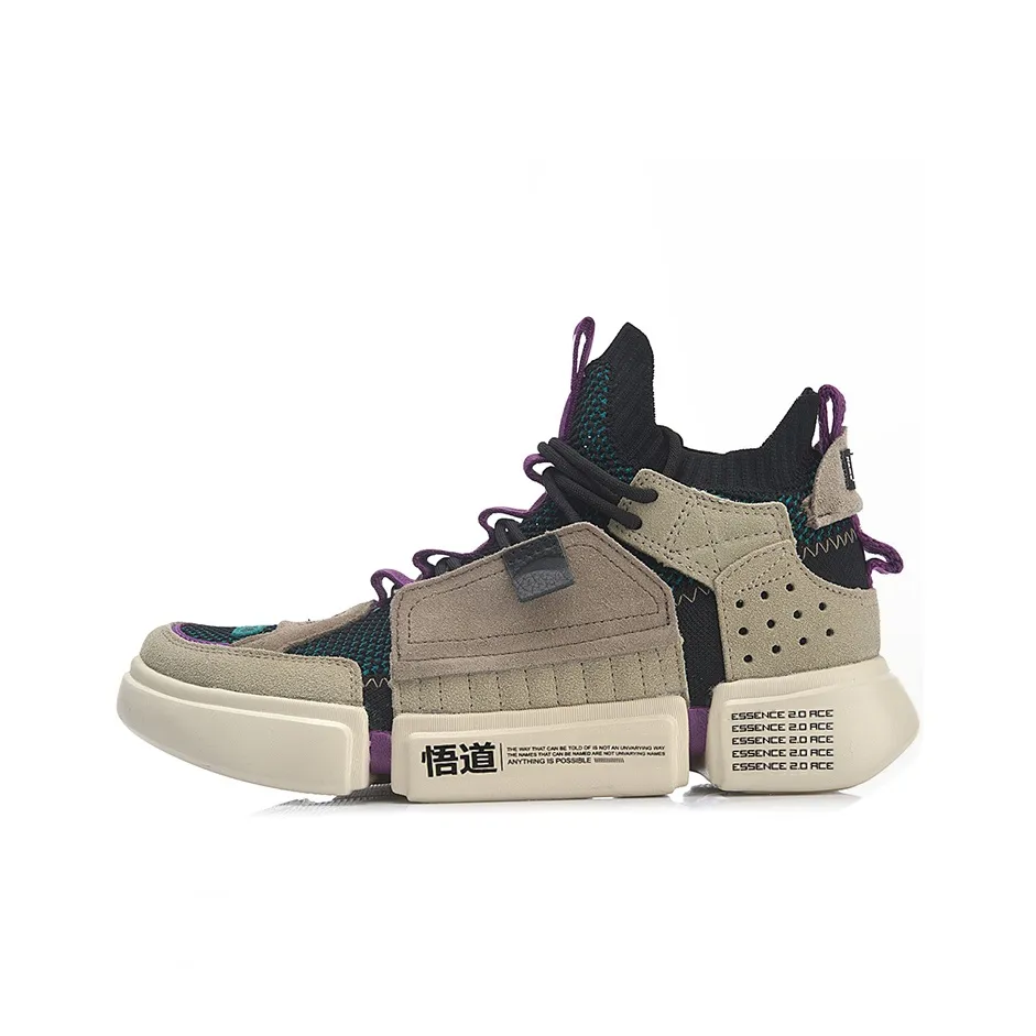 Essence ACE Амортизаторы Shock Slip-resistant MID Топ Винтажные баскетбольные кроссовки Мужской Бежевый хаки