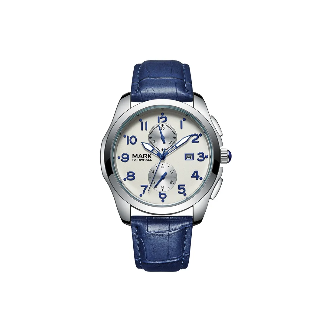 FAIRWHALE Кварцевый механизм ремешок часы мужские белый циферблат