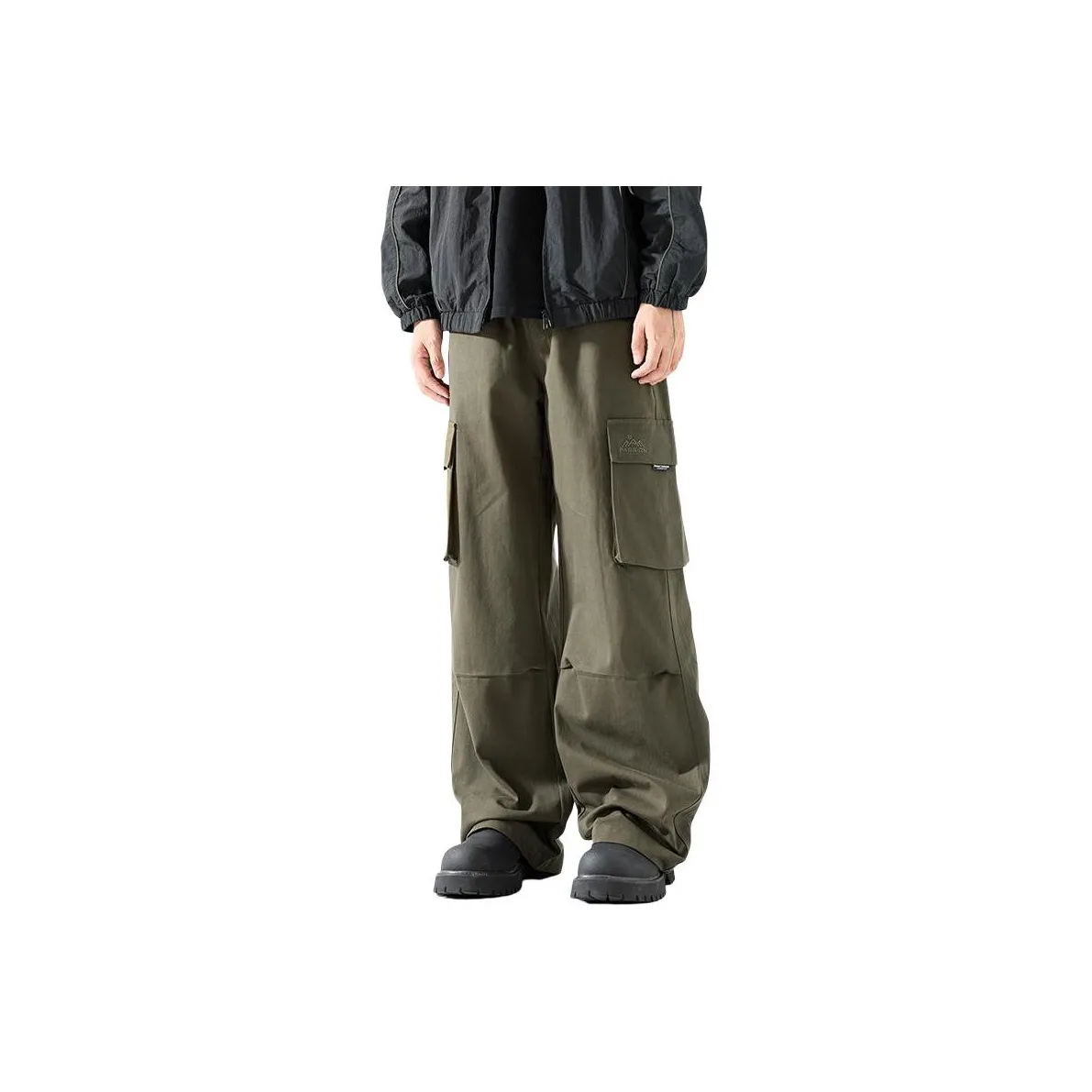 WOOD SOON Прямой крой American Luxury Streetwear Повседневные брюки Мужские