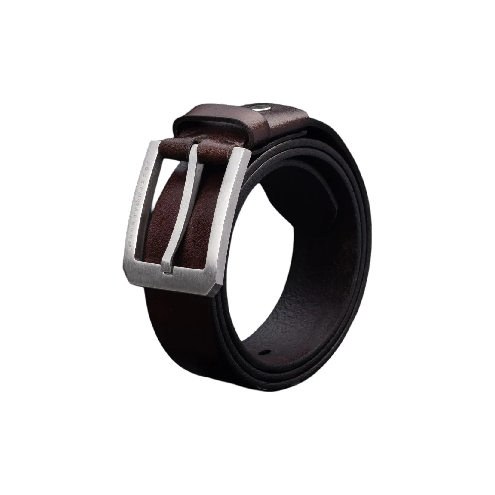 JOSEPH ABBOUD Ремни из лощеной коровьей кожи Мужской 3,5 см