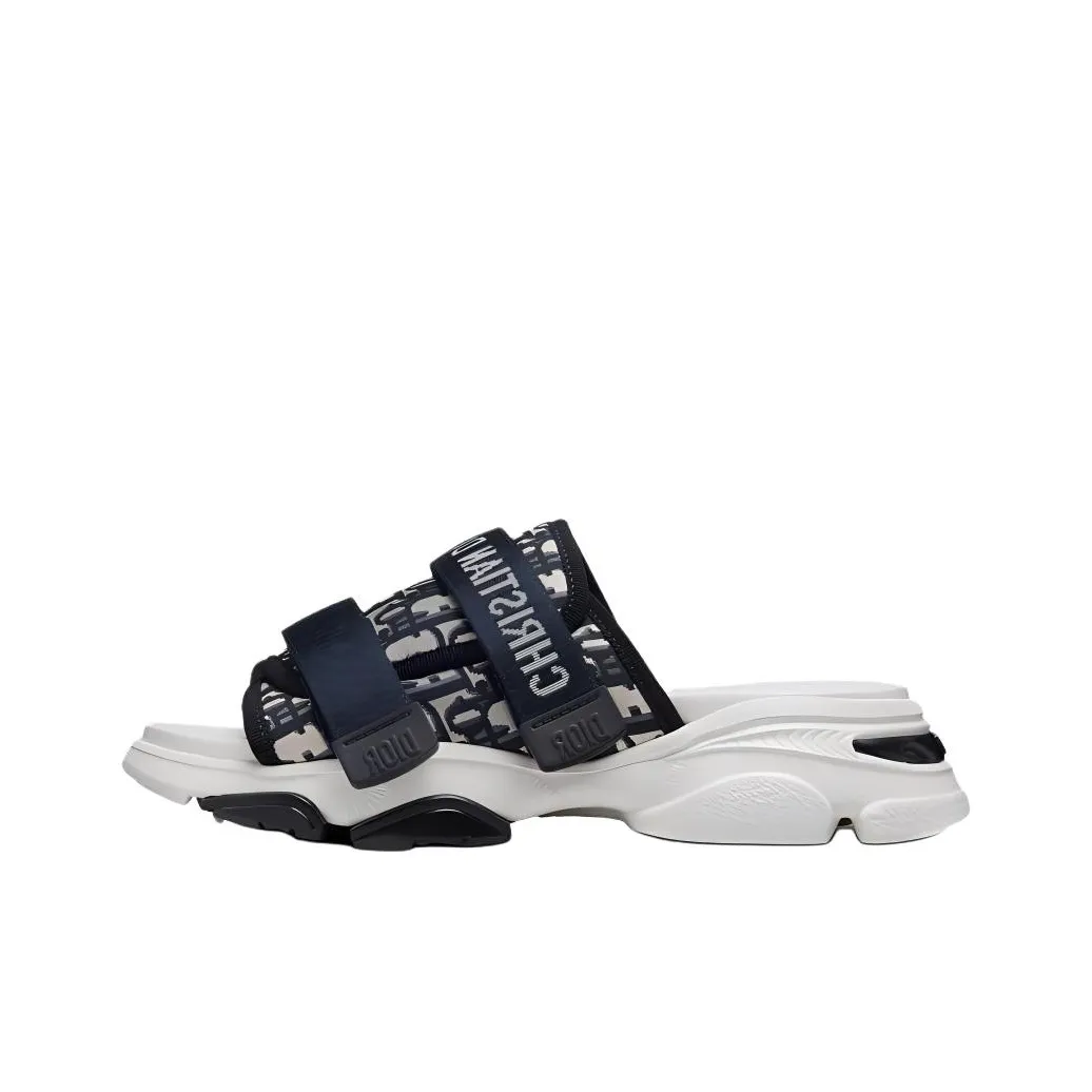 DIOR D Wander Slide Slippers Women's Dark Blue/Gray
