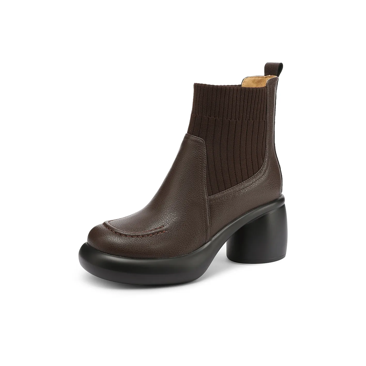 FMM Женские 2025 Осенне-зимние Эластичные Sock Ботинки Высокий каблук Тонкие Ботинки Модные Ботильоны Женские