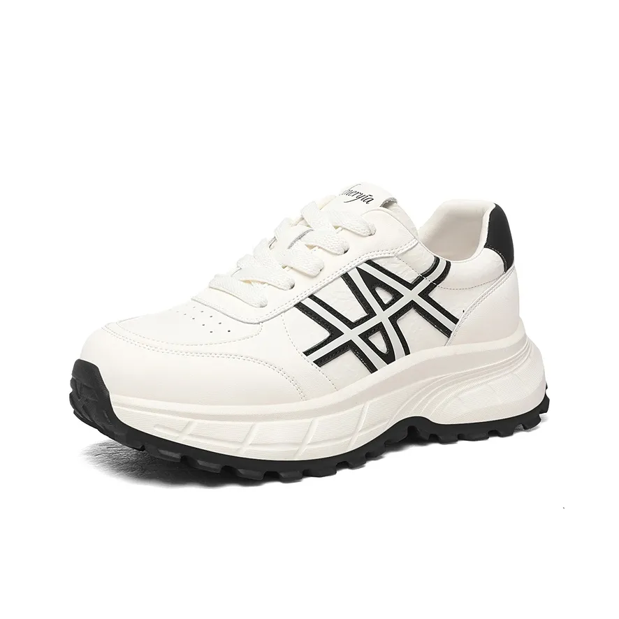 Golden Silk Rabbit Низкий топ кроссовки с толстой подошвой женские