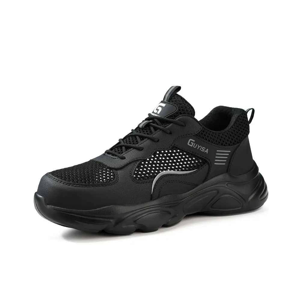 GUYISA Безопасность Защитная Обувь Ударопрочная Легкая Дышащая Низкий Топ Уличная Обувь Унисекс