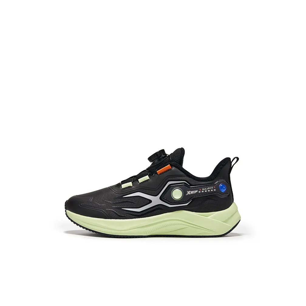 XTEP X Mecha Противоскользящая Устойчивая к износу Устойчивая к запахам Утепленная обувь Черный Желейно-зеленый Детский