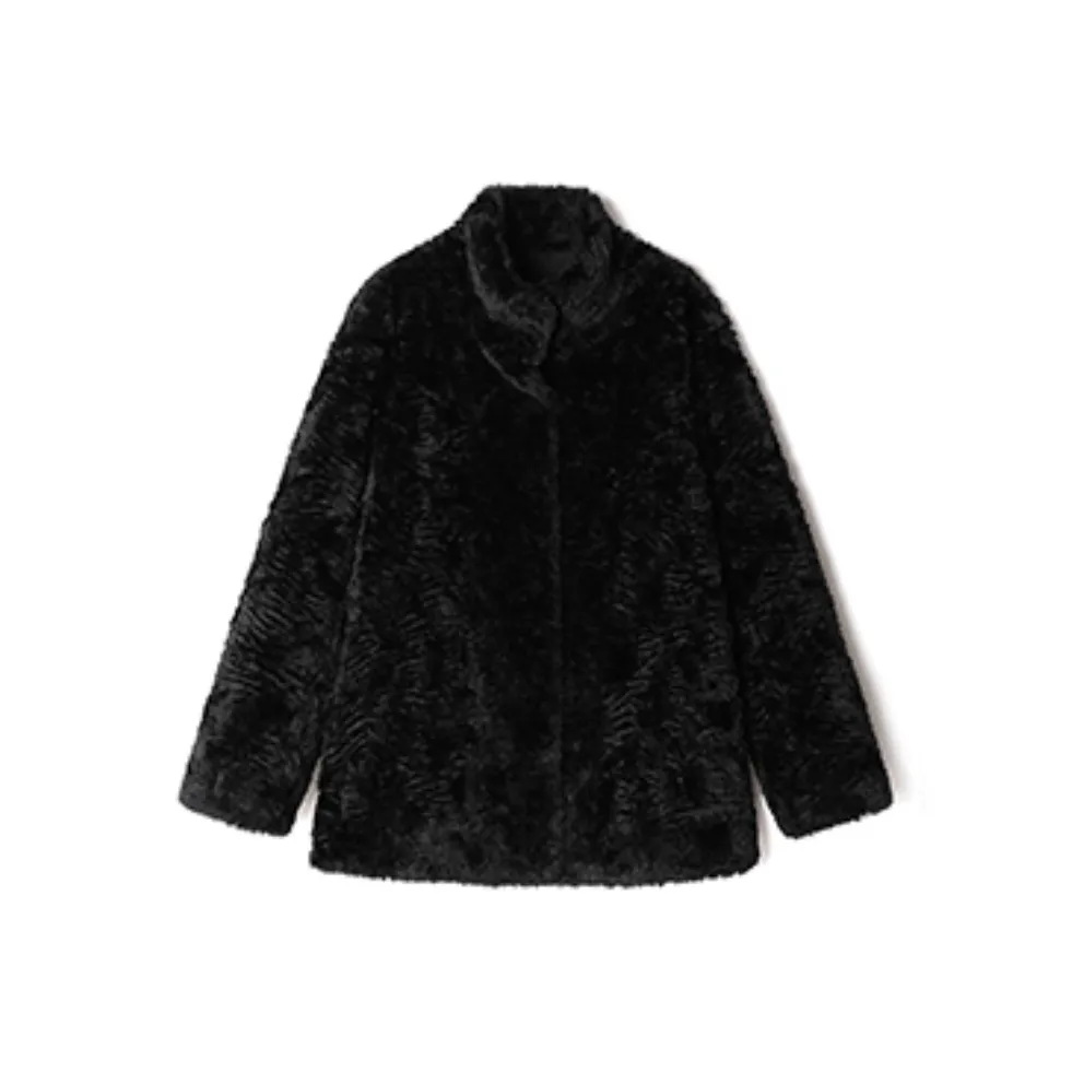 HeartyBite Черный Экологичный Eco Friendly Мех Женские Меховые изделия