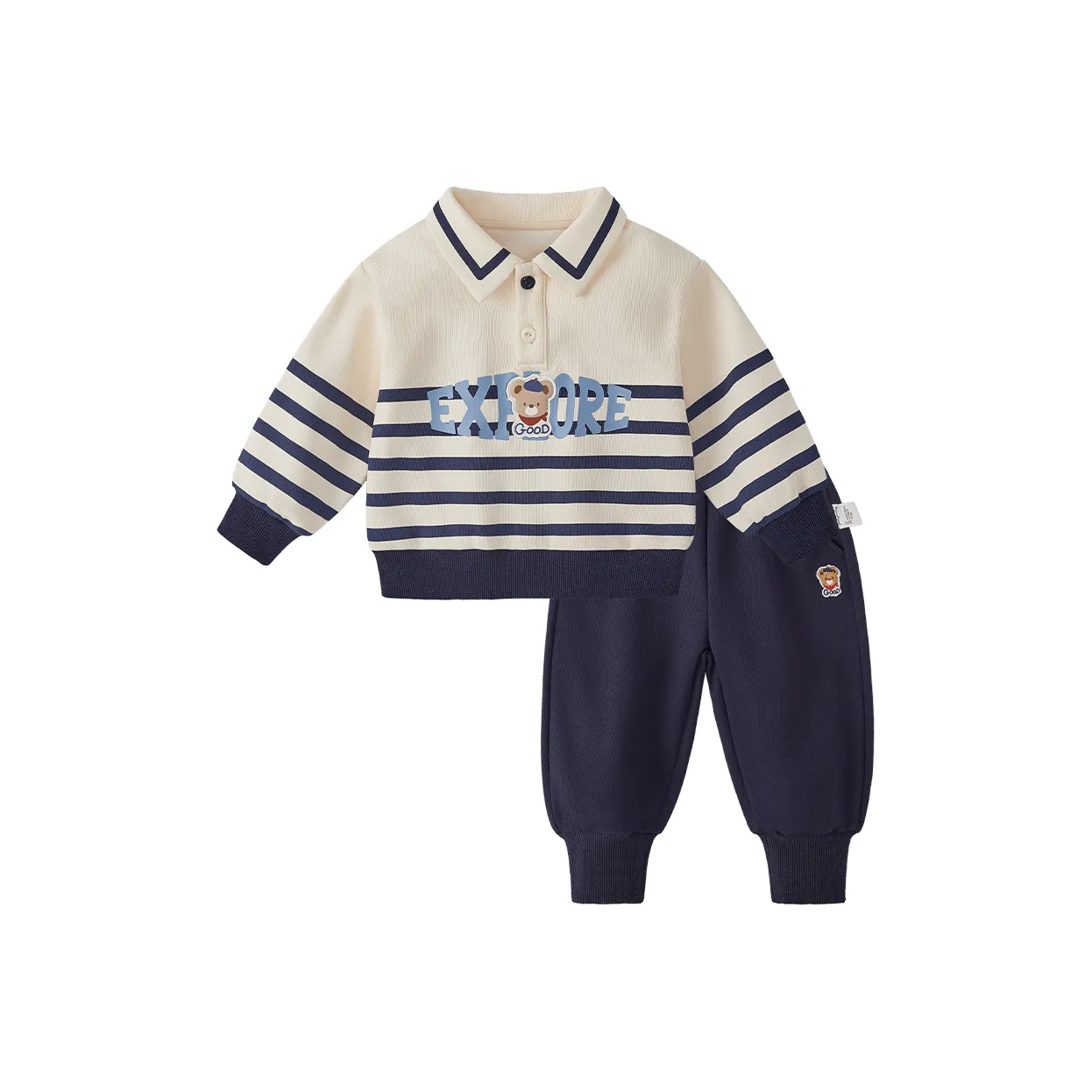 JELLYBABY Преппи стиль Толстовка Спортивные штаны Повседневный костюм