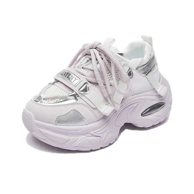 TELENT Низкий топ Petite Увеличение высоты Кроссовки с толстой подошвой Женские