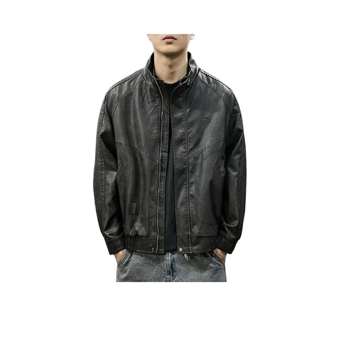 QIANJINNIU Кожа Куртка Мужская