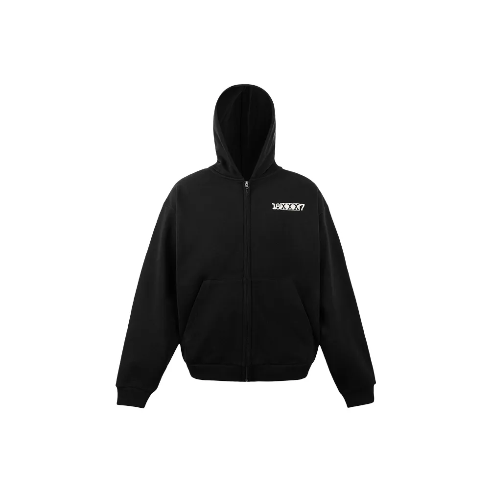 1807 Двойной Head Zip Толстовка Унисекс