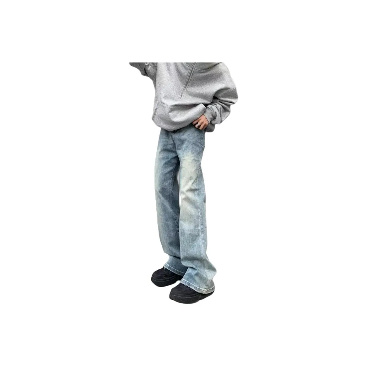 MEIPIN TANG Синий Унисекс Джинсы