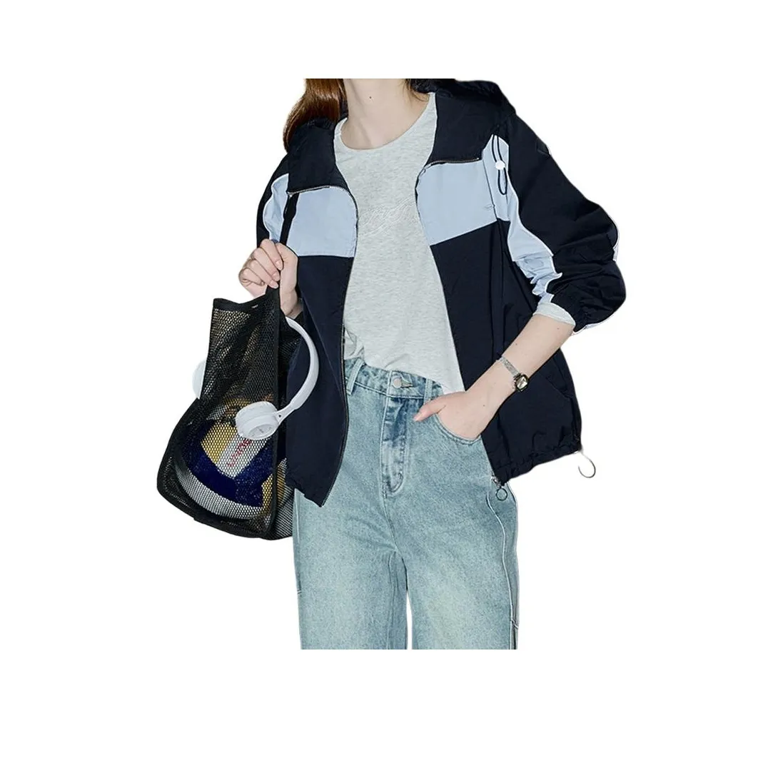 QTUR Темно-синие женские куртки