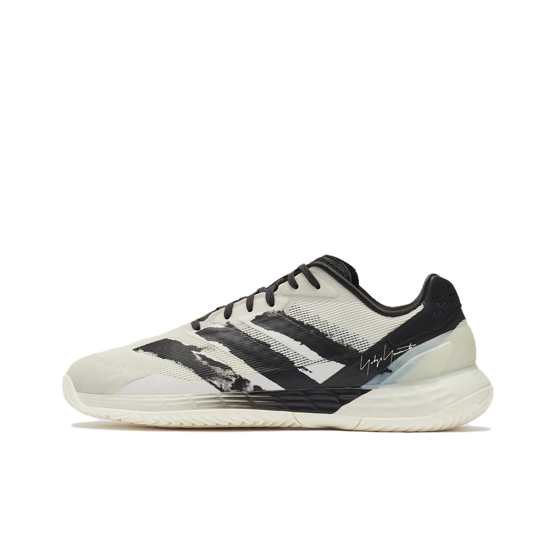 Y 3 DEFIANT SPEED 2 Амортизация Устойчивость к истиранию Дышащие Низкие Кроссовки для тенниса Мужские Черный Белый Серый