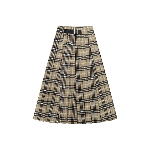 1ESS LA MODE Плиссированная Клетчатая Юбка Женская