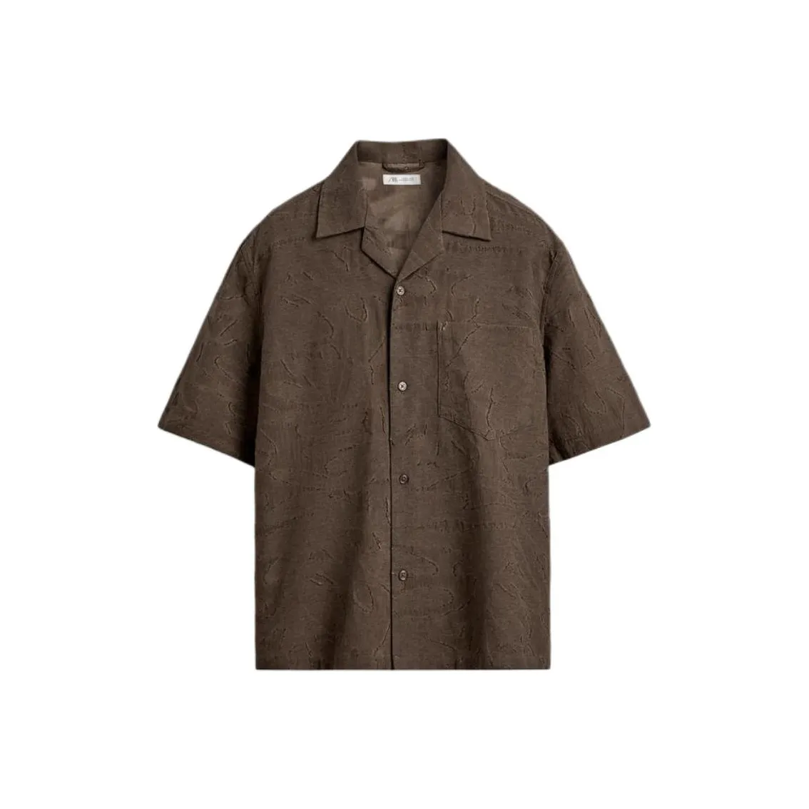 ZARA Коричневый Мужские Рубашки