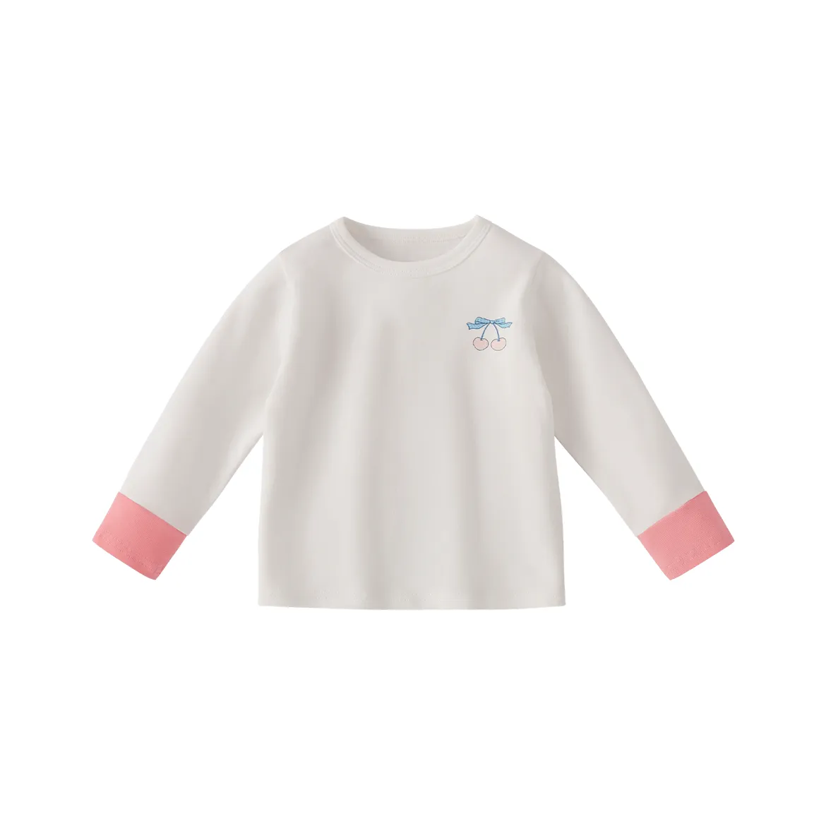 JELLYBABY Сладкий стиль Вишня Узор Длинный рукав Топ