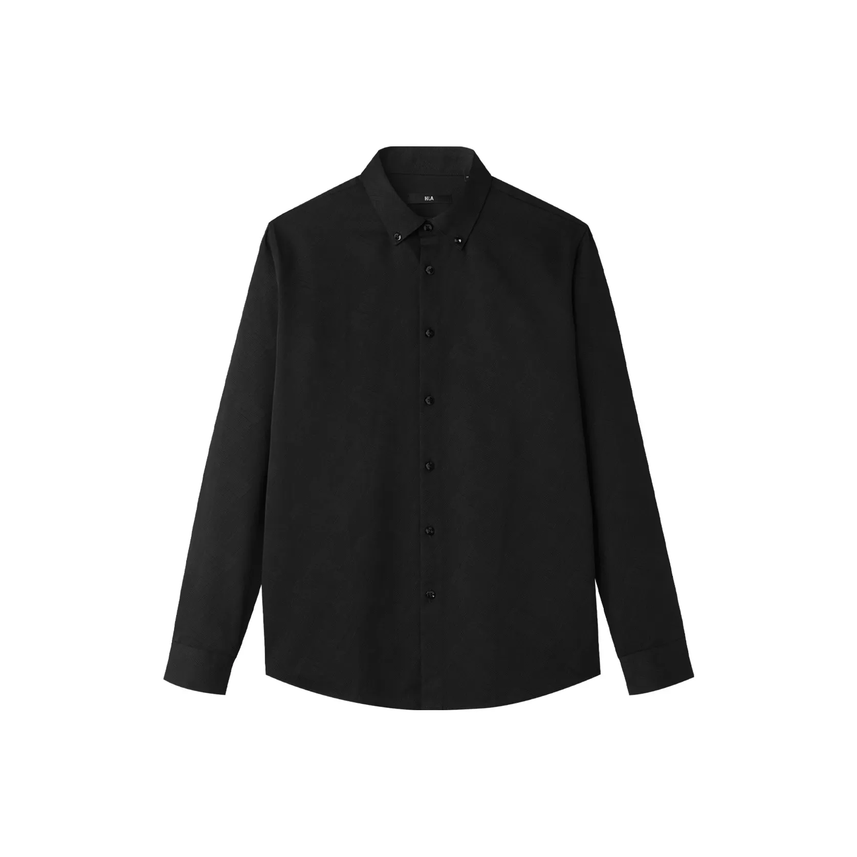 HLA Черный узор Q1 Мужская рубашка