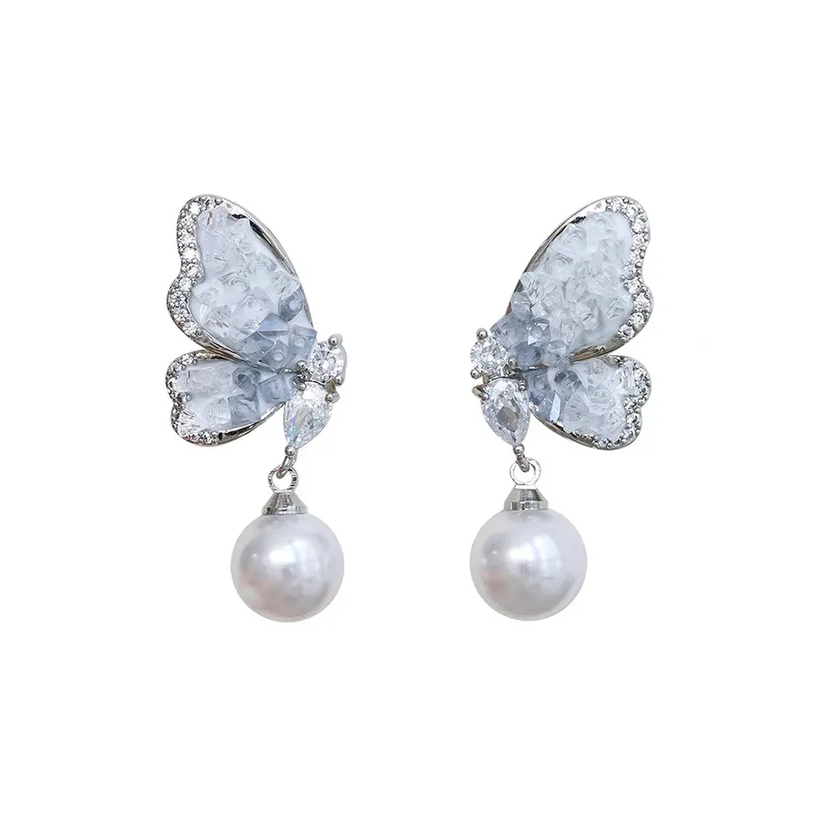 JKEM Alloy Искусственная жемчужина Серьги Унисекс