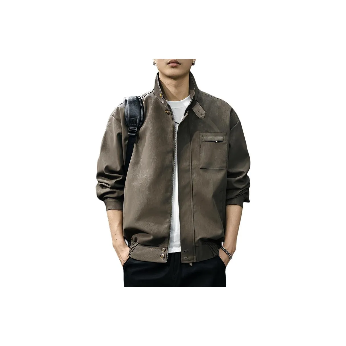 QIANJINNIU Кожа Куртка Мужская
