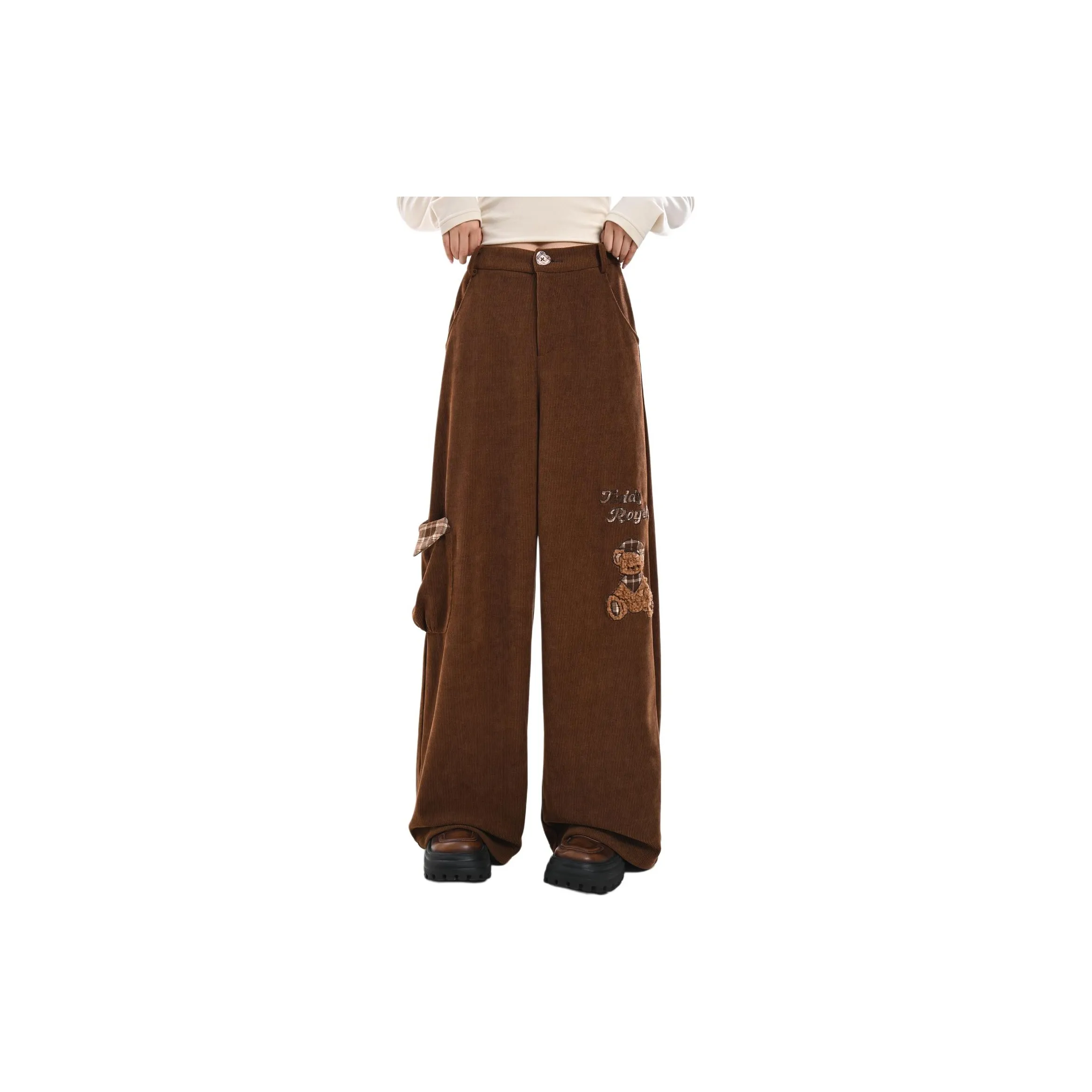 SNBL Кофе Женские Повседневные Брюки