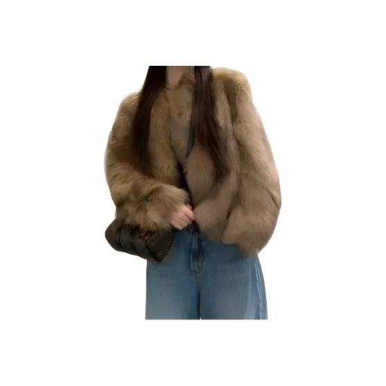 COHX Коричневый Женские Меховые изделия