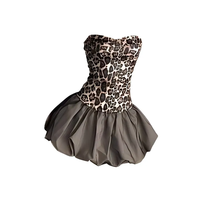 ACJL Леопардовый принт Женские Слиплатья