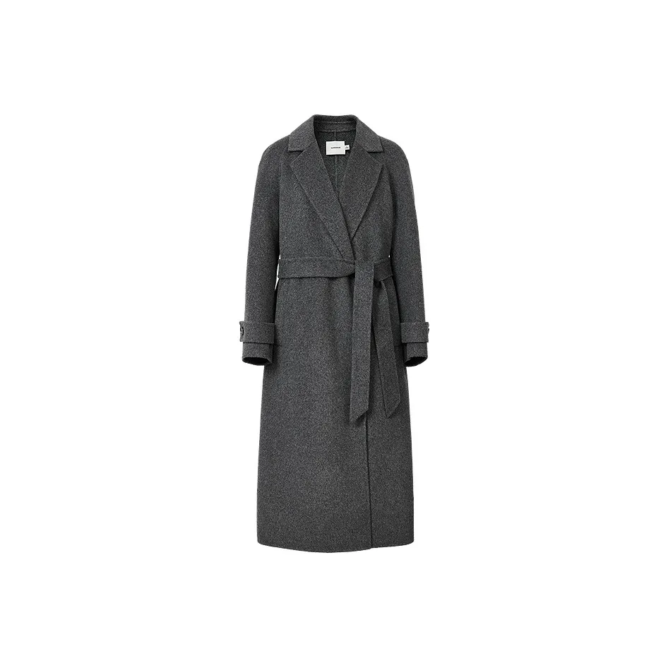 Hopeshow Темно-серый 080 Женское пальто