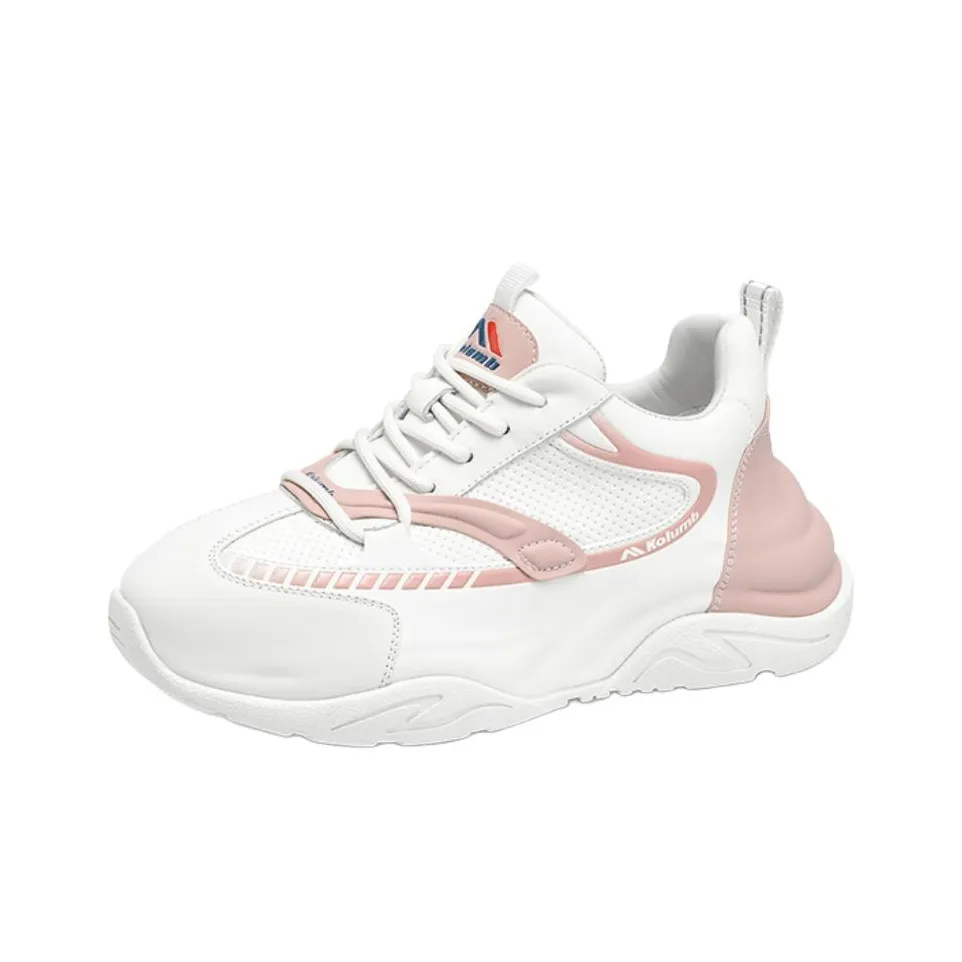 KOLUMB The Support IS Anti-slip Низкий Топ Повседневная обувь Женская Белая Розовая