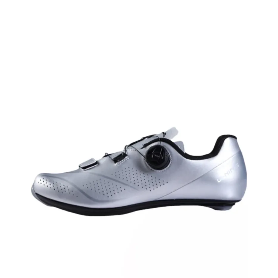 Подкладка Slip-resistant устойчивая к истиранию низкий топ велосипедные кроссовки мужской серебряный