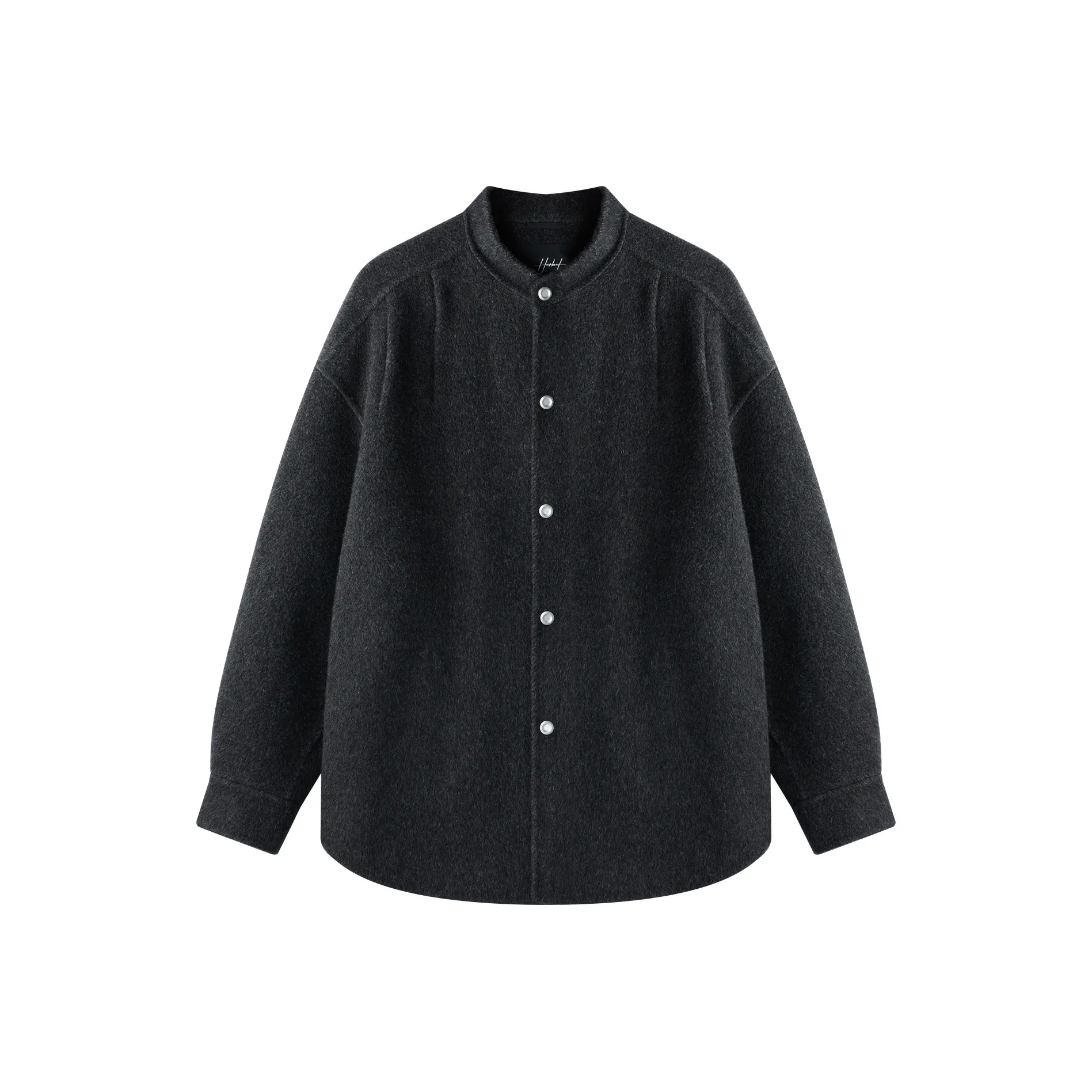 HERBEL Темно-серый унисекс пальто