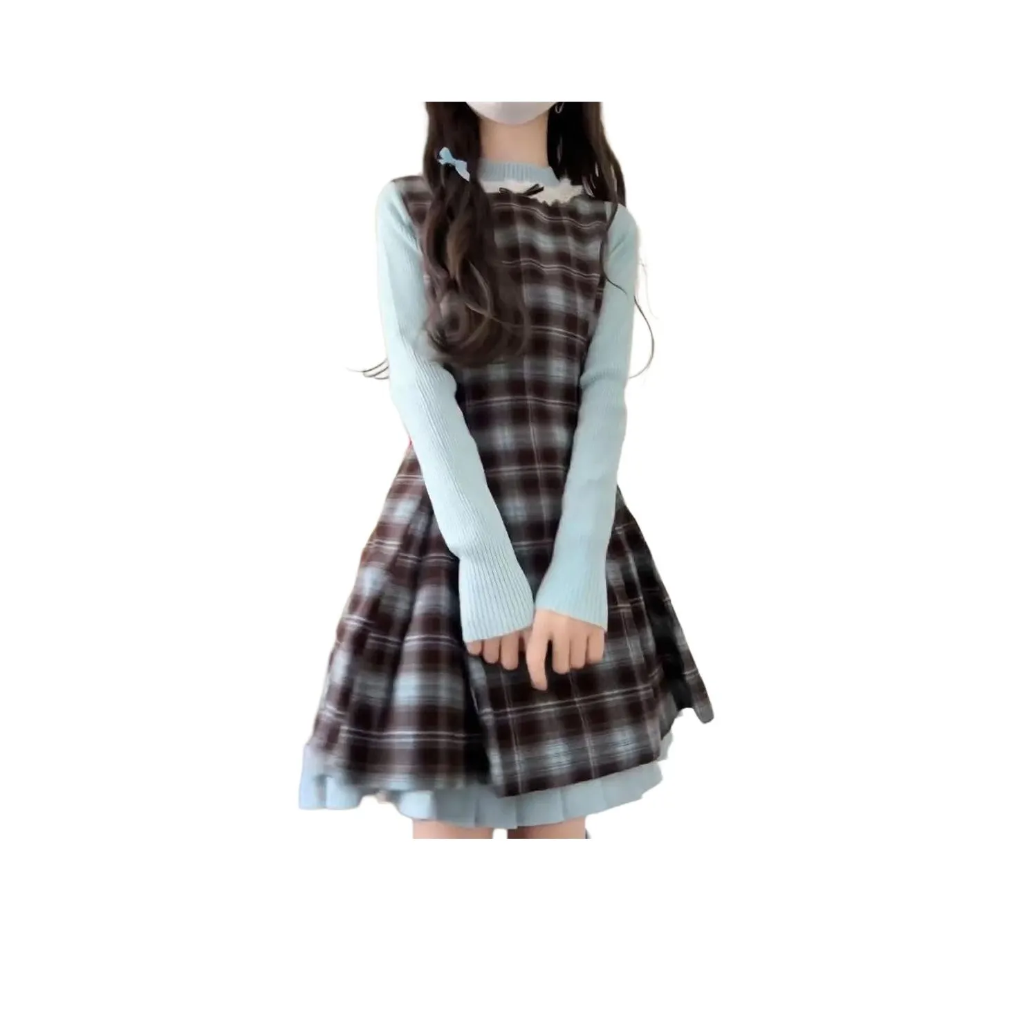 AHRTB Длинное платье с длинными рукавами женское