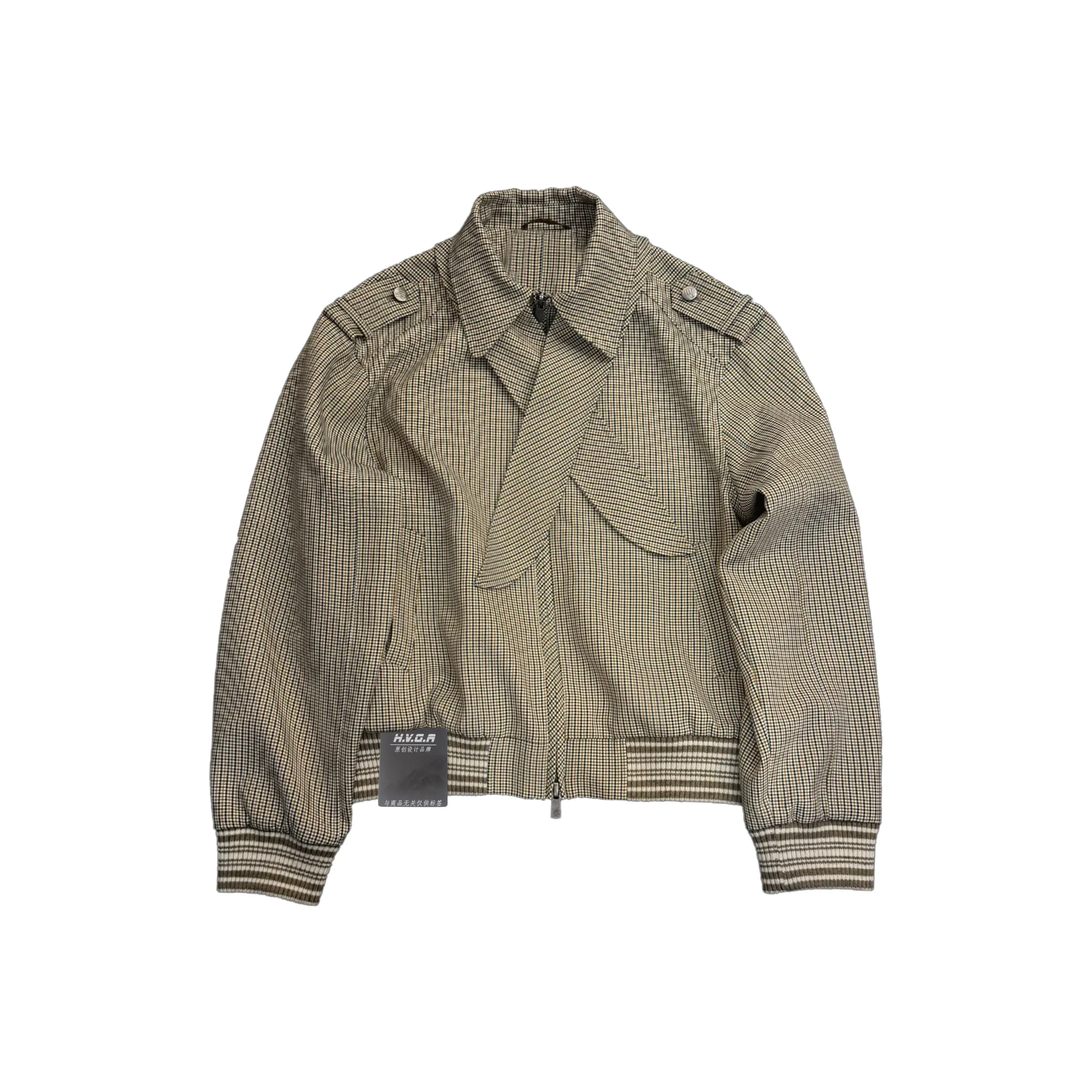 H.V.G.A Кофе Гусиная лапка Унисекс Куртки