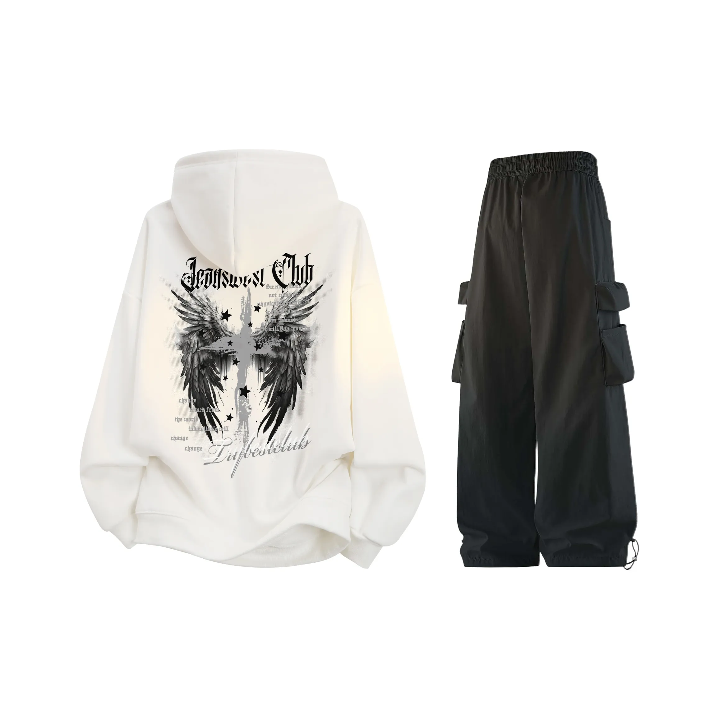 JEANSWEST CLUB Sweatshirt Sets Unisex