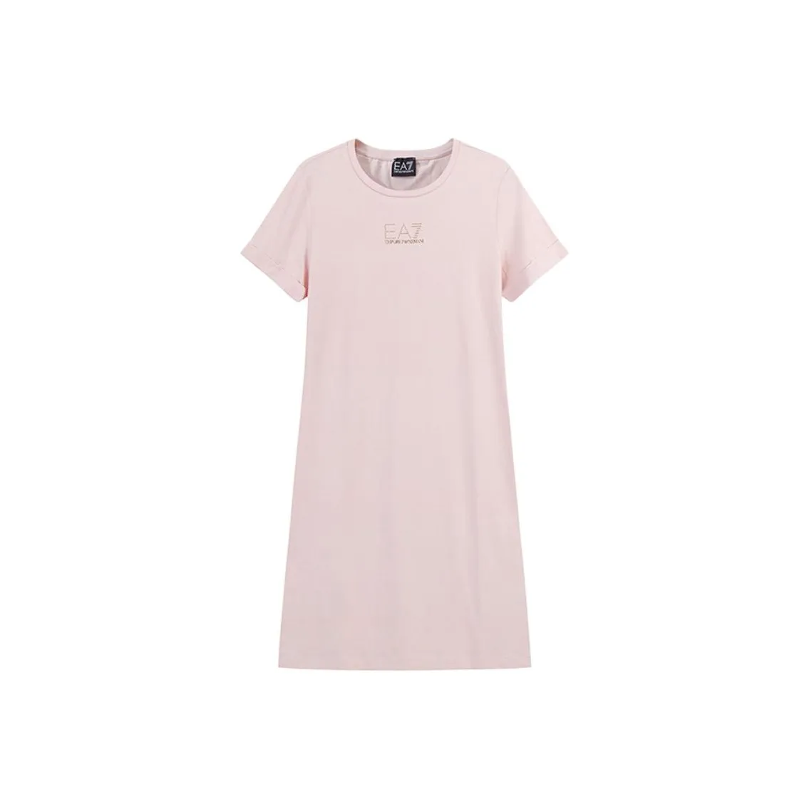EMPORIO ARMANI EA7 Short-Sleeved Dresses Women's Light Pink