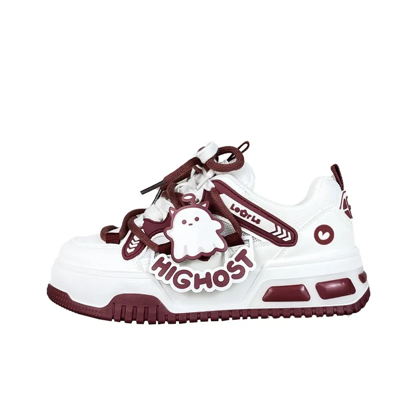 A M Легкие и Дышащие Низкие Кроссовки для Скейтбординга Унисекс Белый Красный