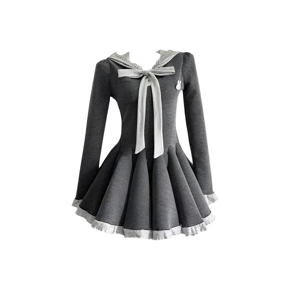 SECFLY OFFICIAL Длинное платье с длинными рукавами женское