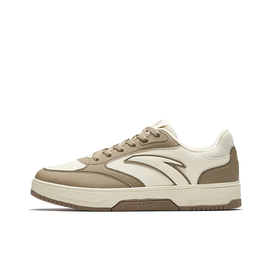 ANTA SUPERSTORE Скейтборд Кроссовки Низкие Светло-Бежевый Белый Dried Древесный Цвет Мужские