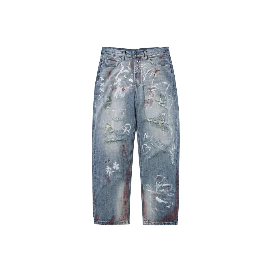 MARK ROBERTSON Blue Unisex Jeans MARK ROBERTSON Синий Унисекс Джинсы