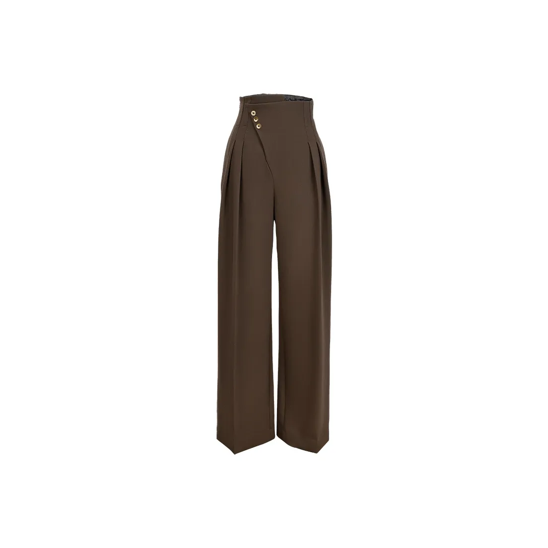 Tang Xi Кофейно-зеленые Женские Повседневные Брюки